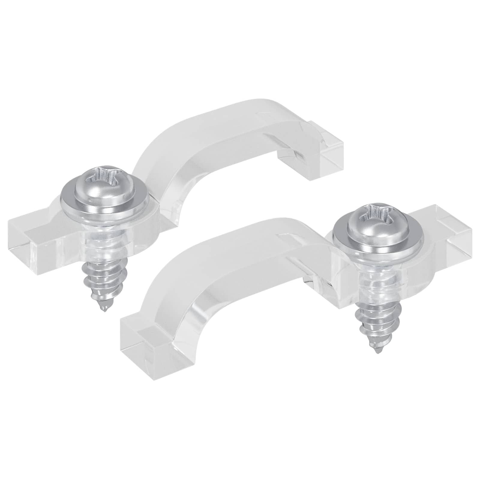 Clip per strisce LED Vidaxxl 2 pezzi trasparenti 23,8 x 7,3 x 4,3 mm