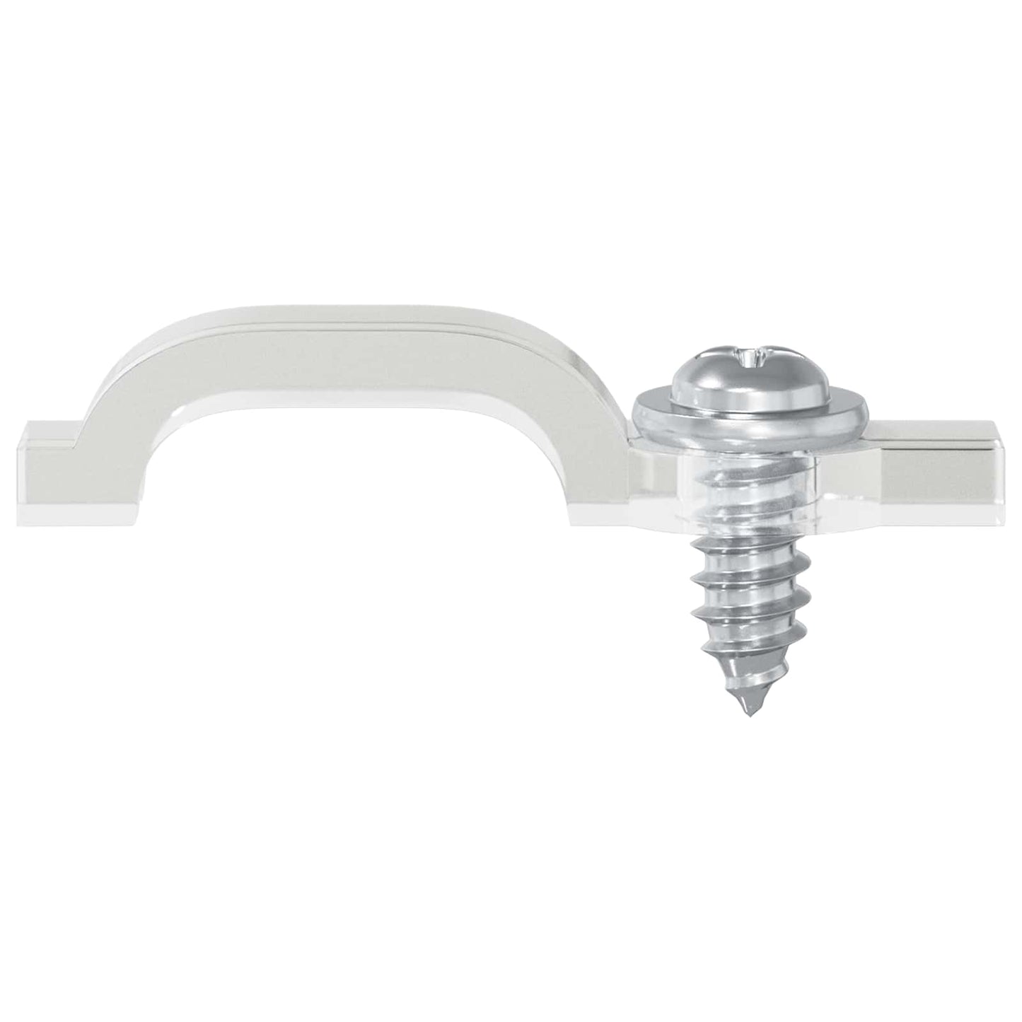 Clip per strisce LED Vidaxxl 12 pezzi trasparenti 23,8 x 7,3 x 4,3 mm