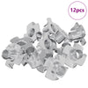 Vidaxl tuerca t estampada 12 piezas plata m6 mm acero