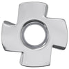 Vidaxl gestanste t-moer 12 pcs zilver m6 mm staal