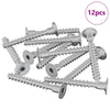 Bullone Vidaxl 12 pz ferro zincato 5 x 40 mm