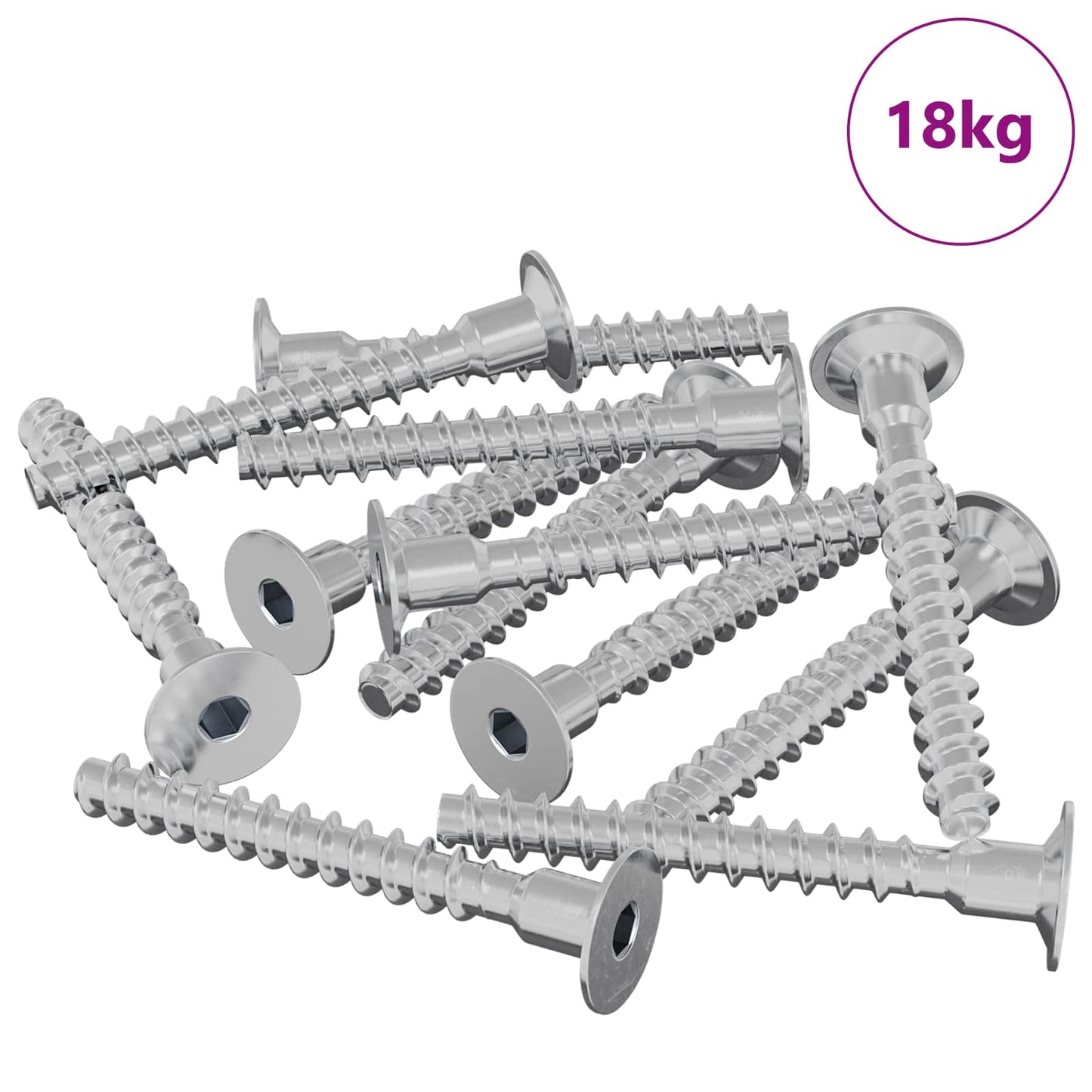 Perno vidaxl 5143 uds hierro galvanizado 5 x 40 mm