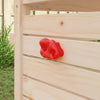 Vidaxl asa de escalada 2 piezas rojo 100 x 67 x 43 mm pp