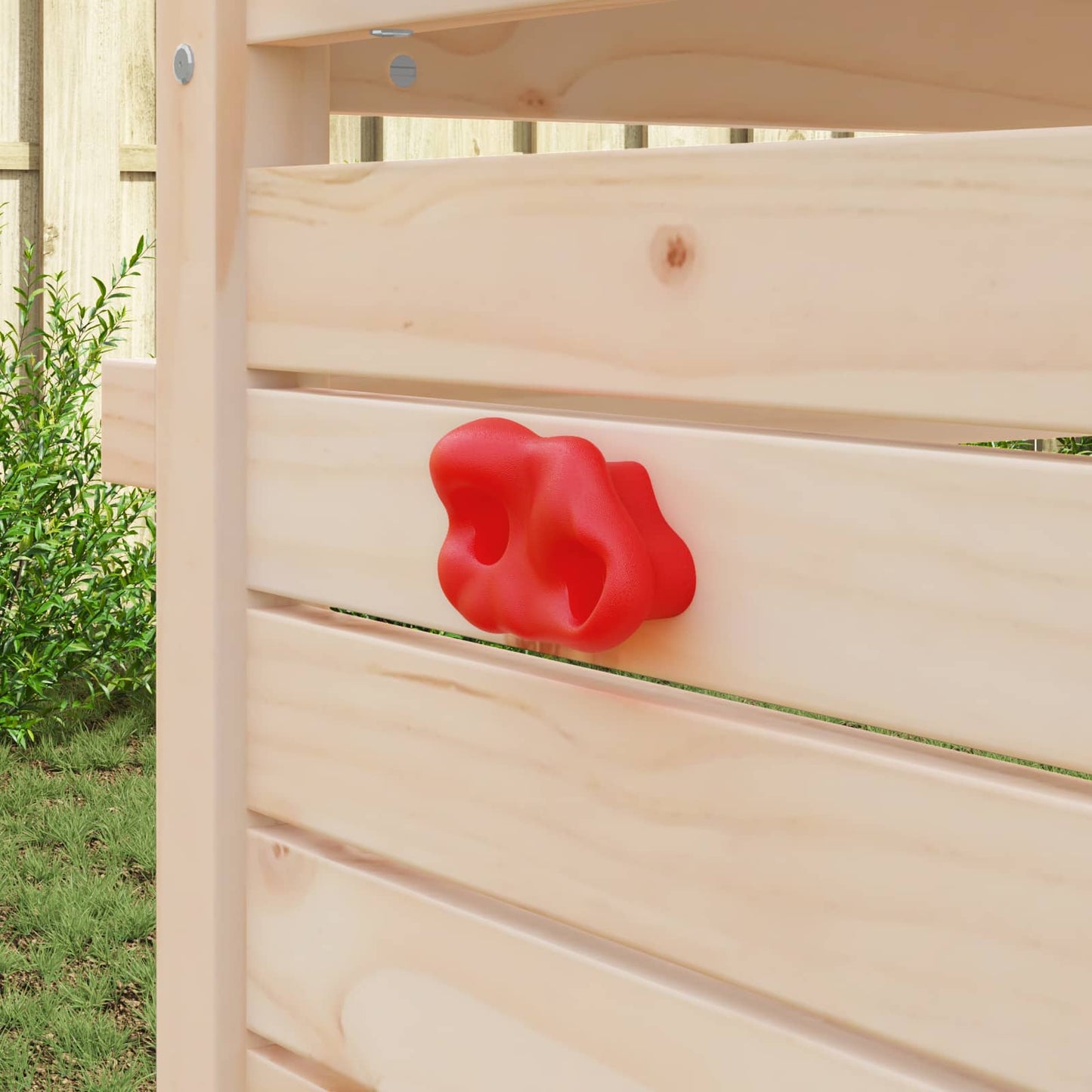 Vidaxl asa de escalada 2 piezas rojo 100 x 67 x 43 mm pp