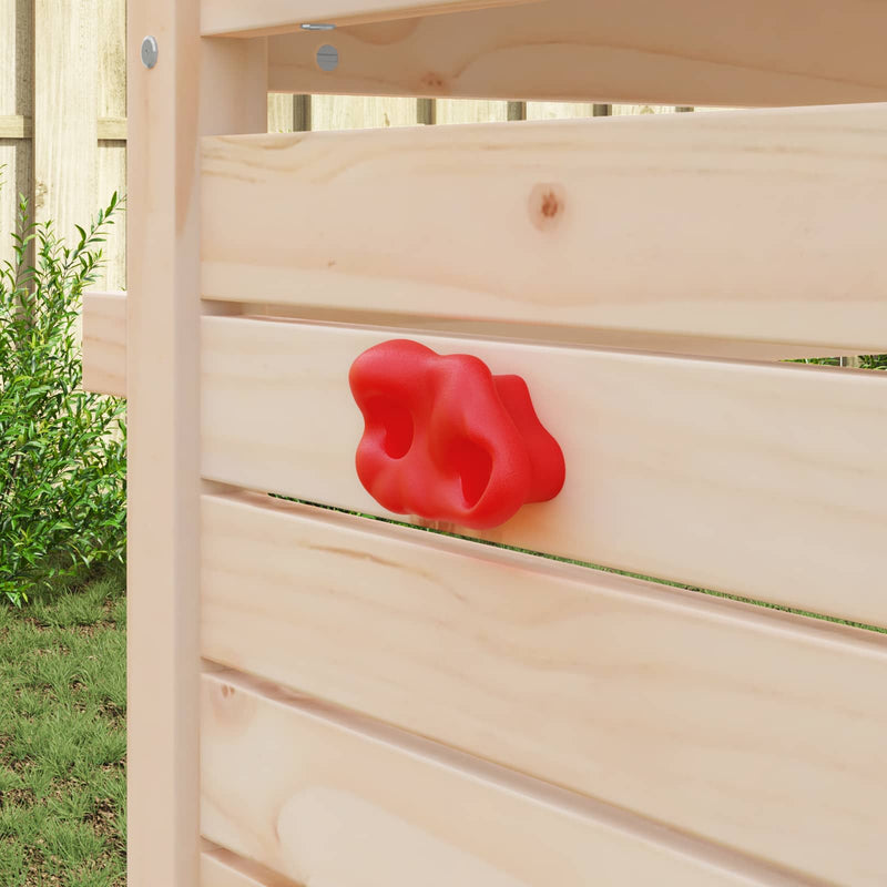 Vidaxl maniglia da arrampicata 12 pz rossa 100 x 67 x 43 mm pp