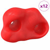 Vidaxl asa de escalada 12 piezas rojo 100 x 67 x 43 mm pp