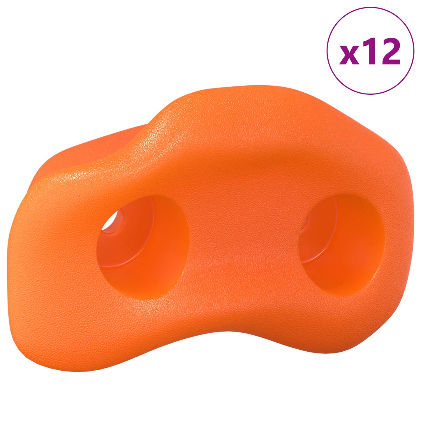 vidaxx asa de escalada 12 piezas naranja 100 x 67 x 43 mm pp