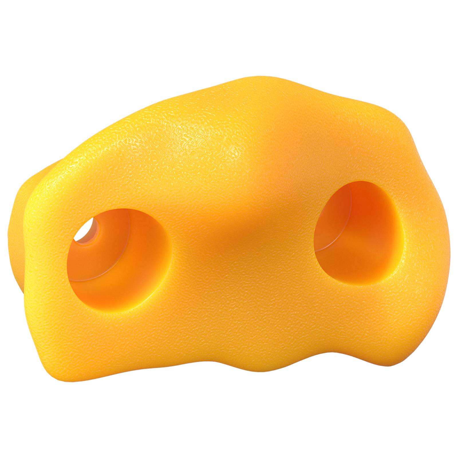 Vidaxl maniglia da arrampicata 2 pz giallo 100 x 67 x 43 mm pp