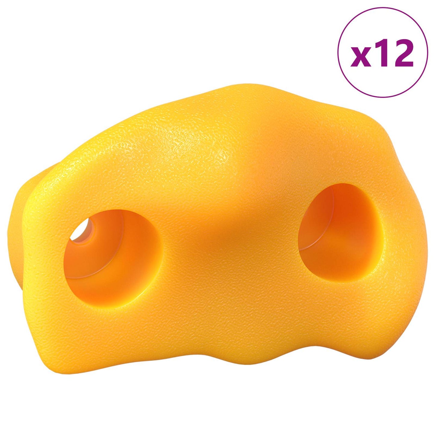 vidaxx asa de escalada 12 piezas amarillo 100 x 67 x 43 mm pp