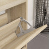 Vidaxxl bisagra para cajón abatible 12 piezas plata 235 x 155 x 30 mm hierro