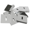 Vidaxl spiegel bevestigingsbeugel 2 pcs nikkel 35 x 30 x 8,3 mm staal