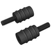 VidaXL tornillo separador 2uds negro m4 caucho y acero