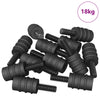 Vidaxl standoff schroef 4865 pcs zwart m4 rubber en staal