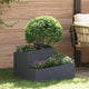 Vidaxl macetero de jardín antracita 60 x 60 x 50 cm acero laminado en frío