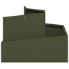 Vidaxl tuin bloempot olijf groen 60 x 60 x 50 cm koudgewalst staal