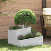 Vidaxl macetero de jardín plateado 60 x 60 x 50 cm acero galvanizado
