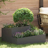 Vidaxl macetero de jardín negro 80 x 80 x 50 cm acero laminado en frío