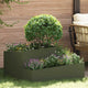 Vidaxl macetero de jardín verde oliva 80 x 80 x 50 cm acero laminado en frío