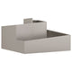 Vidaxl macetero de jardín marrón 80 x 80 x 50 cm acero corten