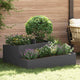 Vidaxl macetero de jardín negro 100 x 100 x 50 cm acero laminado en frío