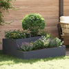 Vidaxl macetero de jardín antracita 100 x 100 x 50 cm acero laminado en frío