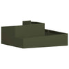 Vidaxl tuin bloempot olijf groen 100 x 100 x 50 cm koudgewalst staal
