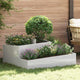 Vidaxx macetero de jardín plateado 100 x 100 x 50 cm acero inoxidable