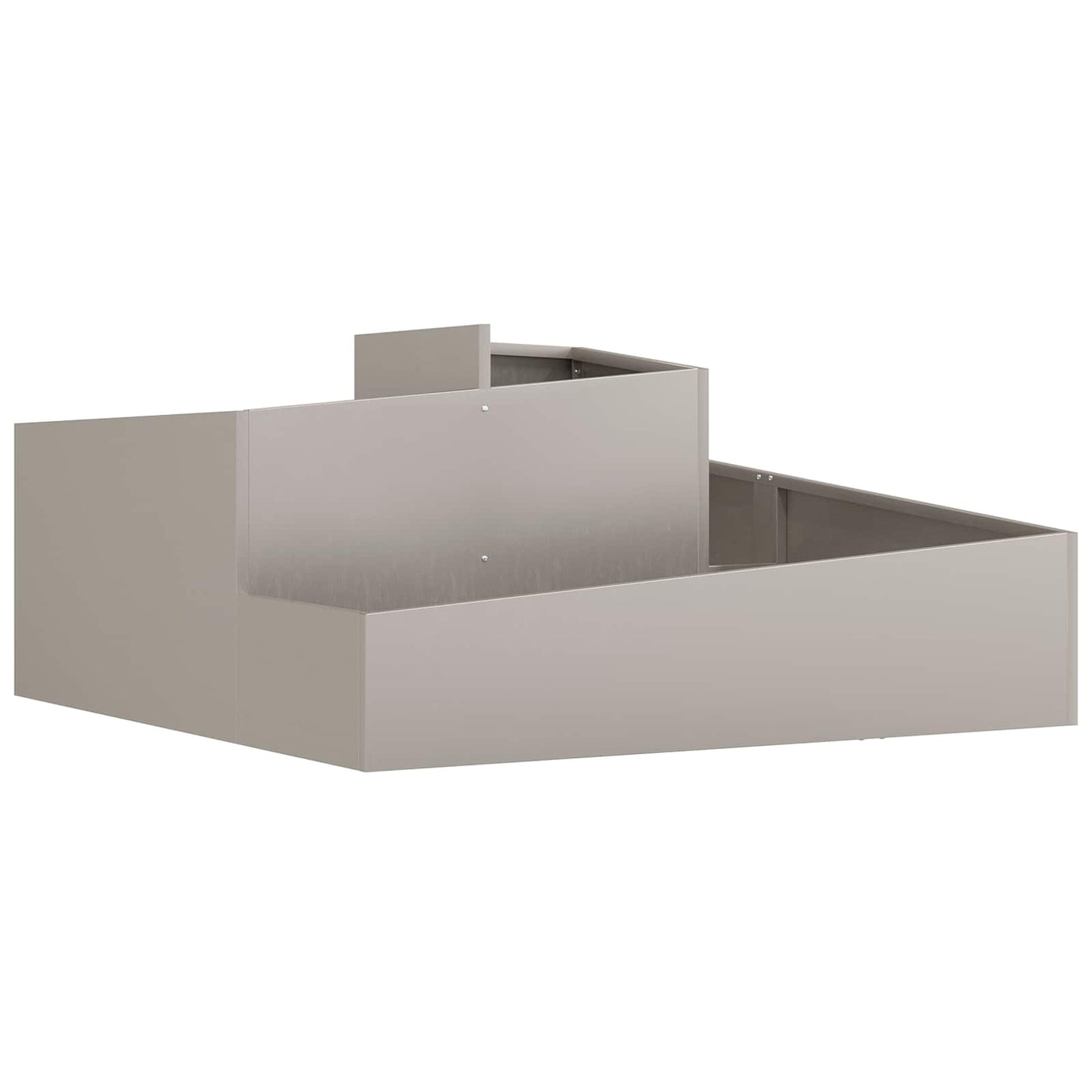Vidaxl tuin bloempot bruin 100 x 100 x 50 cm cortenstaal