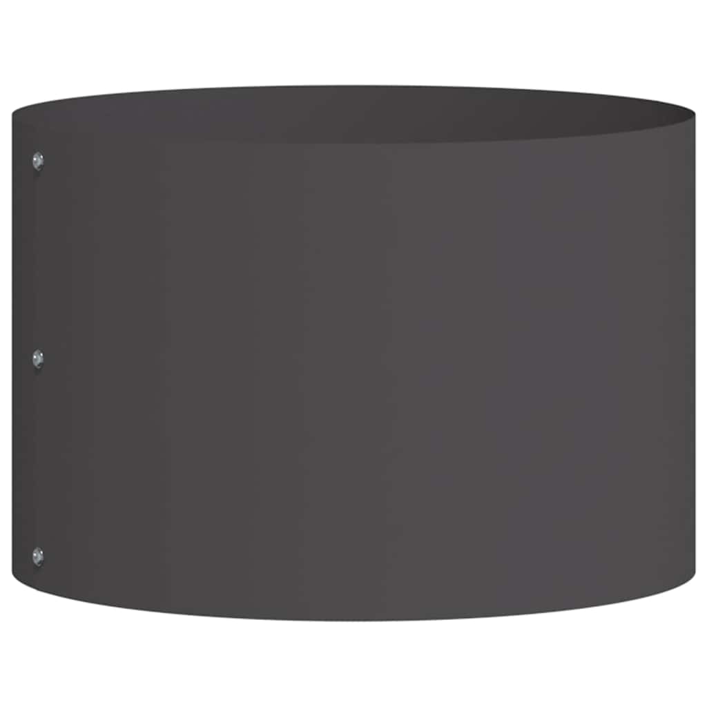 Vidaxx anillo para plantas negro 30 x 30 x 20 cm acero laminado en frío