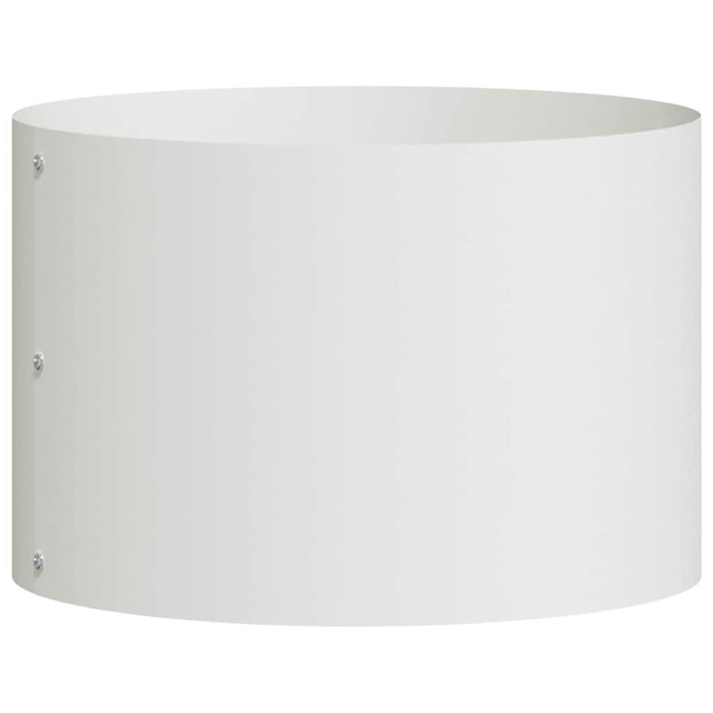 Vidaxx anillo para plantas blanco 30 x 30 x 20 cm acero laminado en frío