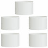VidaXL anillo para plantas 5 piezas blanco 30 x 30 x 20 cm acero laminado en frío