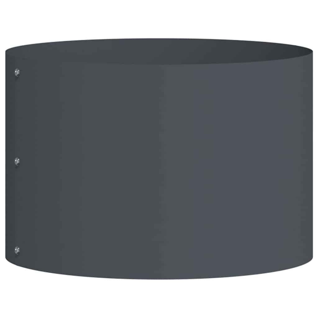 Vidaxl anillo para plantas antracita 30 x 30 x 20 cm acero laminado en frío