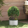 Vidaxl plantenring zilver 30 x 30 x 20 cm gegalvaniseerd staal