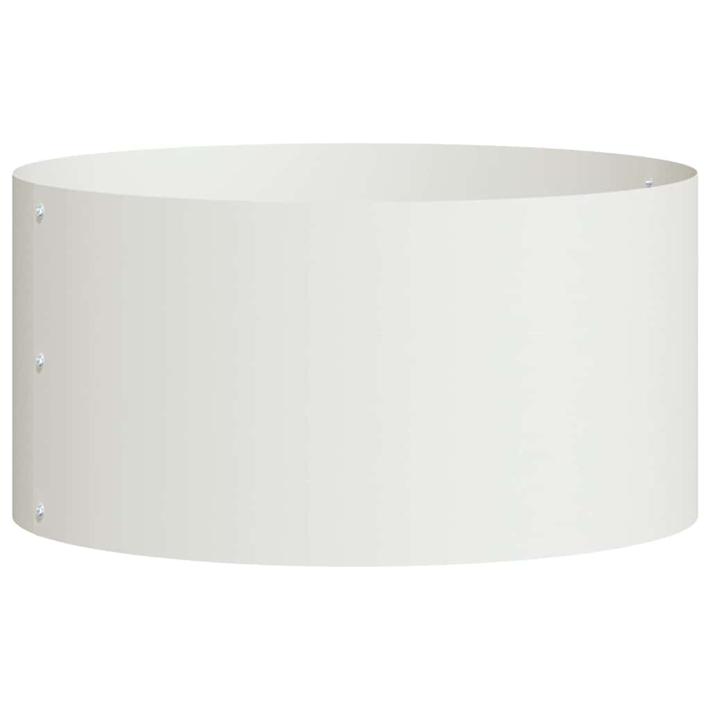 Vidaxx anillo para plantas blanco 40 x 40 x 20 cm acero laminado en frío