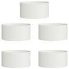 Vidaxl plantenring 5 pcs wit 40 x 40 x 20 cm koudgewalst staal