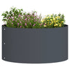Anello per piante Vidaxl antracite 40 x 40 x 20 cm in acciaio laminato a freddo