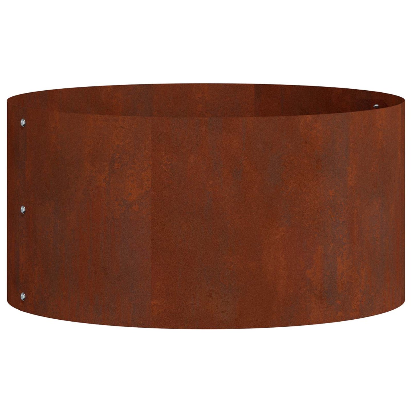 Vidaxl aro para plantas marrón 40 x 40 x 20 cm acero corten