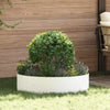 Vidaxx anillo para plantas blanco 80 x 80 x 20 cm acero laminado en frío
