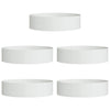 Vidaxl plantenring 5 pcs wit 80 x 80 x 20 cm koudgewalst staal