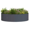Anello per piante Vidaxl antracite 80 x 80 x 20 cm in acciaio laminato a freddo