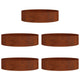 Vidaxl plantenring 5 pcs bruin 80 x 80 x 20 cm cortenstaal