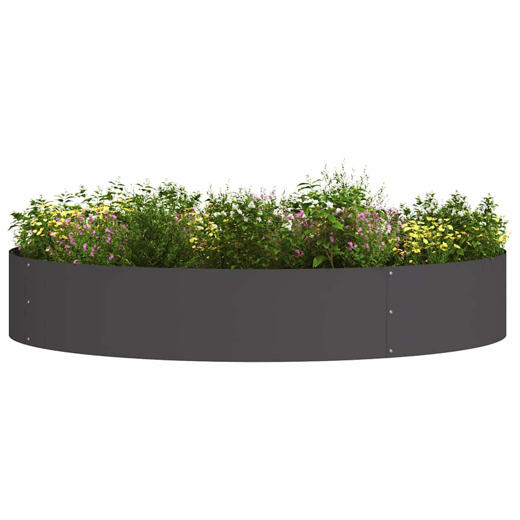 Vidaxx anillo para plantas negro 120 x 120 x 20 cm acero laminado en frío