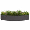 Anello per piante Vidaxxl 5 pezzi nero 120 x 120 x 20 cm acciaio laminato a freddo