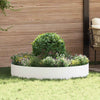 Anello per piante Vidaxxl 5 pezzi bianco 120 x 120 x 20 cm in acciaio laminato a freddo