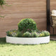 Vidaxxl aro para plantas 5 piezas blanco 120 x 120 x 20 cm acero laminado en frío