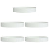 Anello per piante Vidaxxl 5 pezzi bianco 120 x 120 x 20 cm in acciaio laminato a freddo