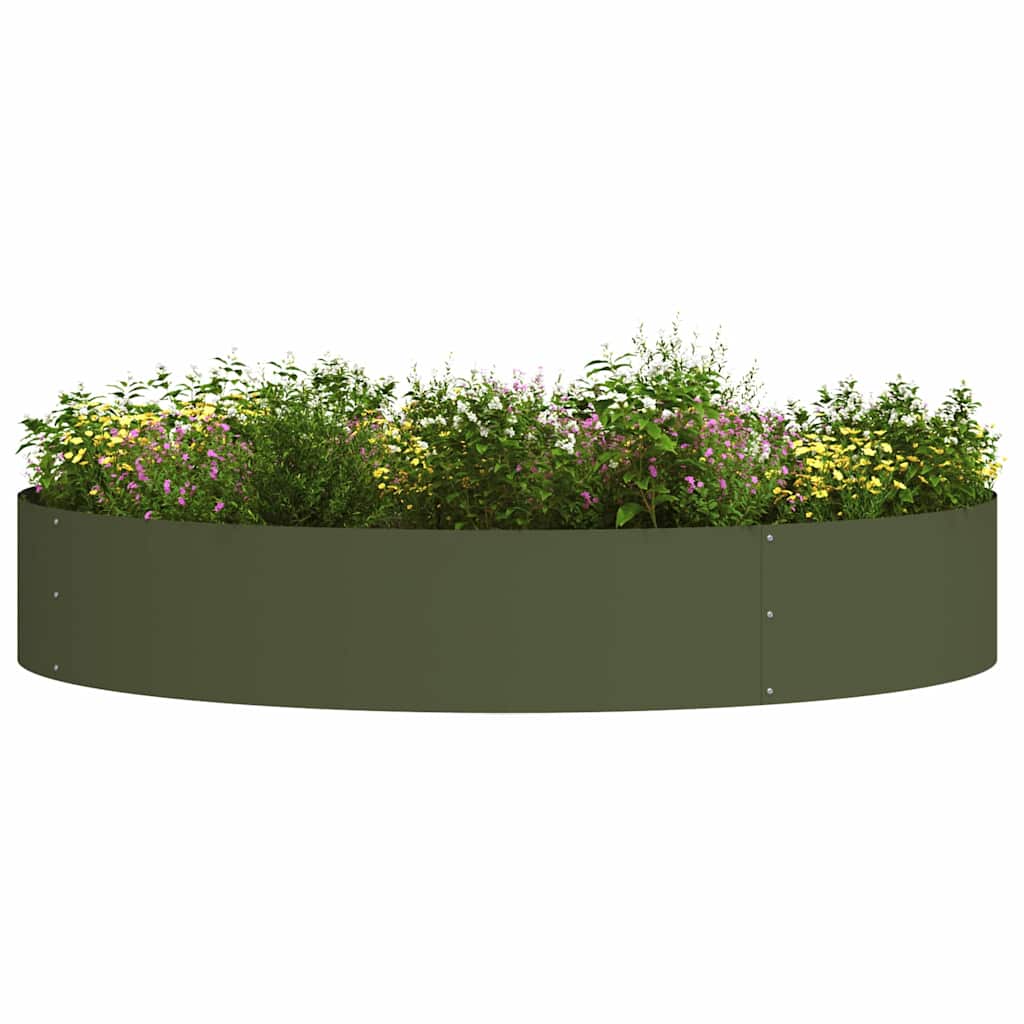 Anello per piante VidaXL 5 pezzi verde oliva 120 x 120 x 20 cm