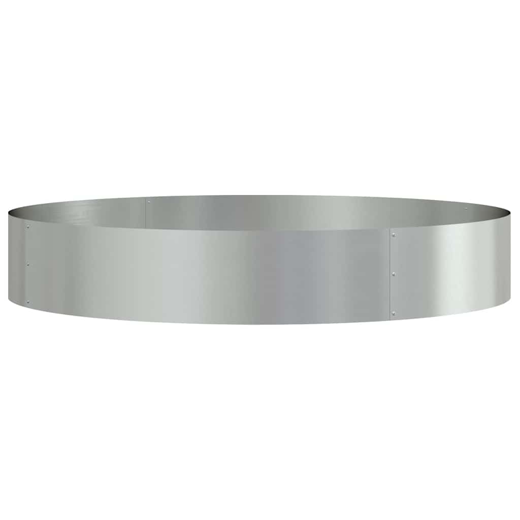 Vidaxx anillo para plantas plateado 120 x 120 x 20 cm acero galvanizado