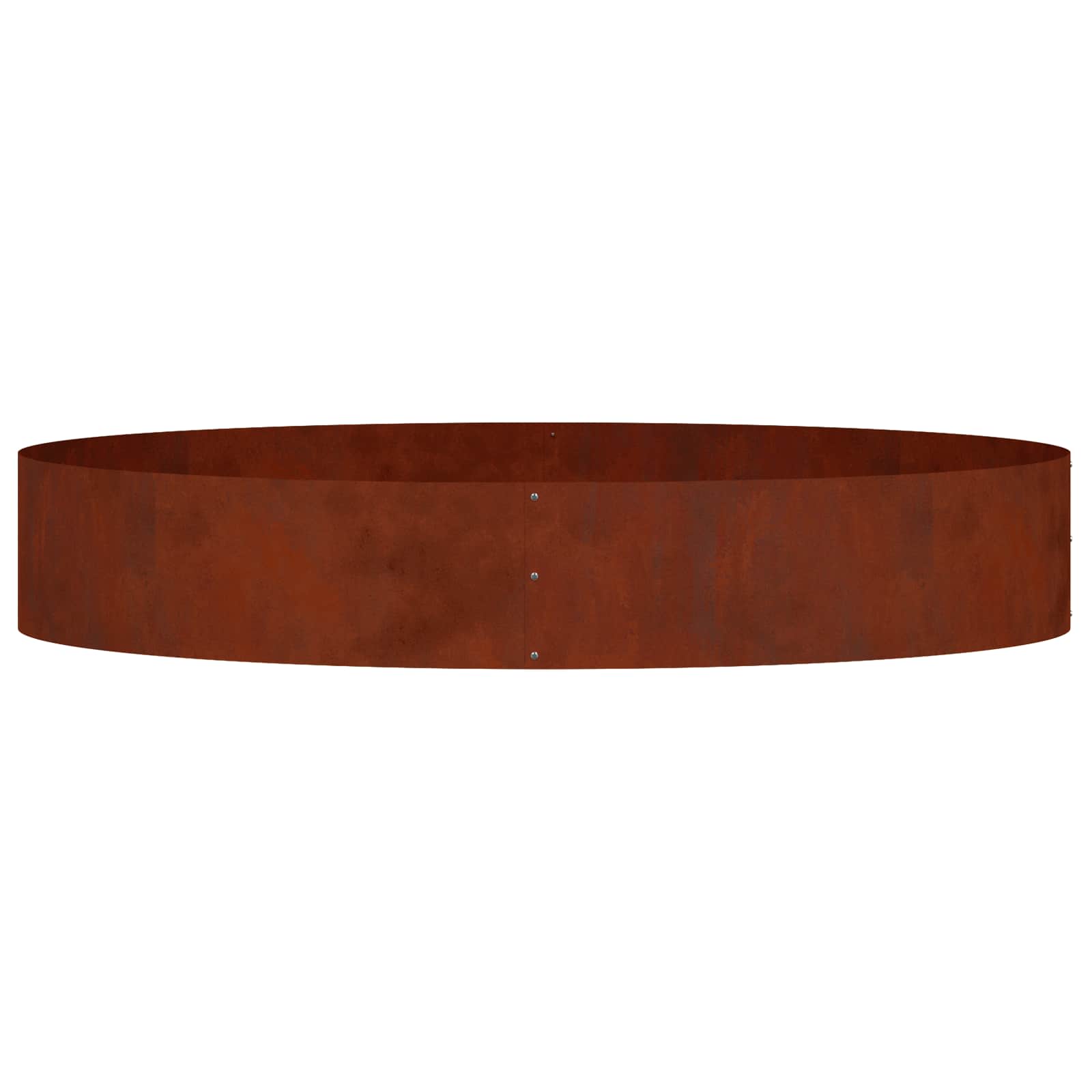Vidaxl plantenring bruin 120 x 120 x 20 cm cortenstaal
