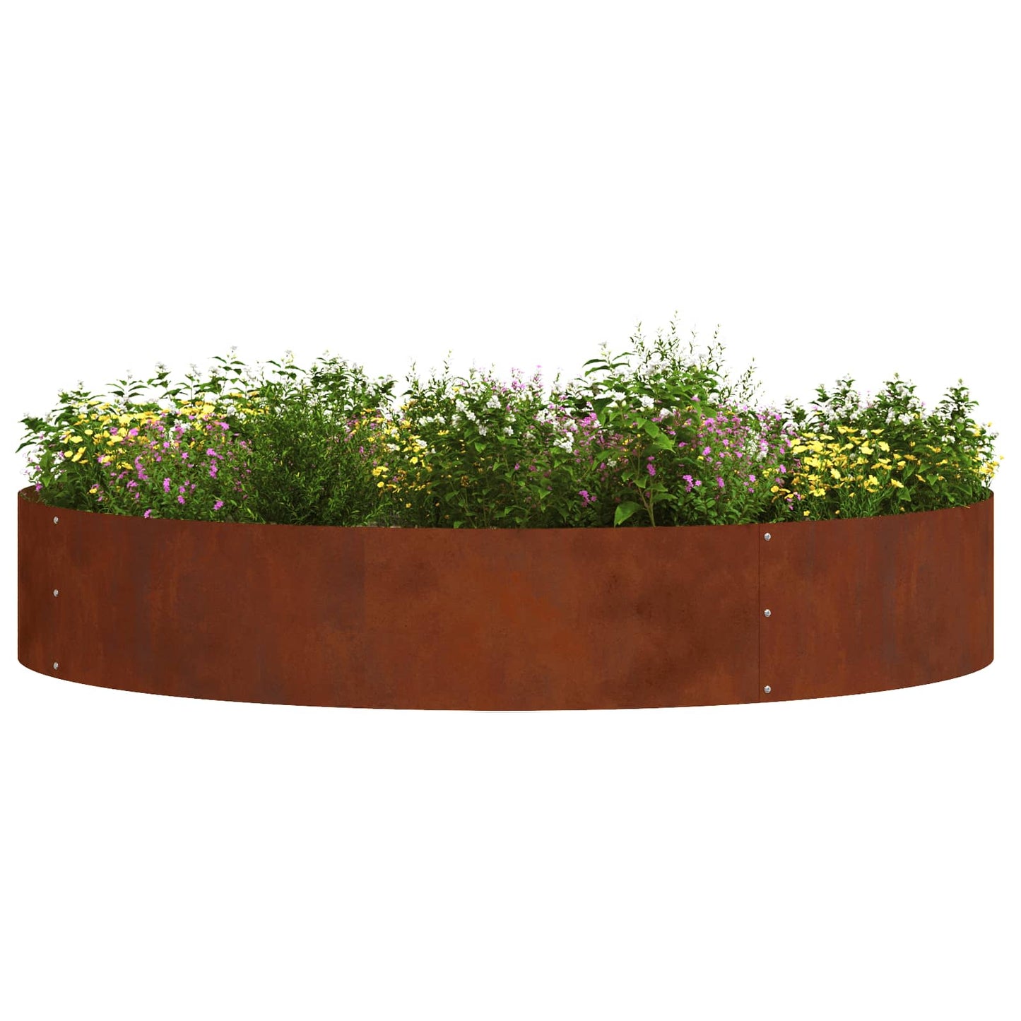 Vidaxl plantenring 5 pcs bruin 120 x 120 x 20 cm cortenstaal